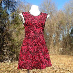 Eight Sixty Red and Black Sleeveless Dress | S